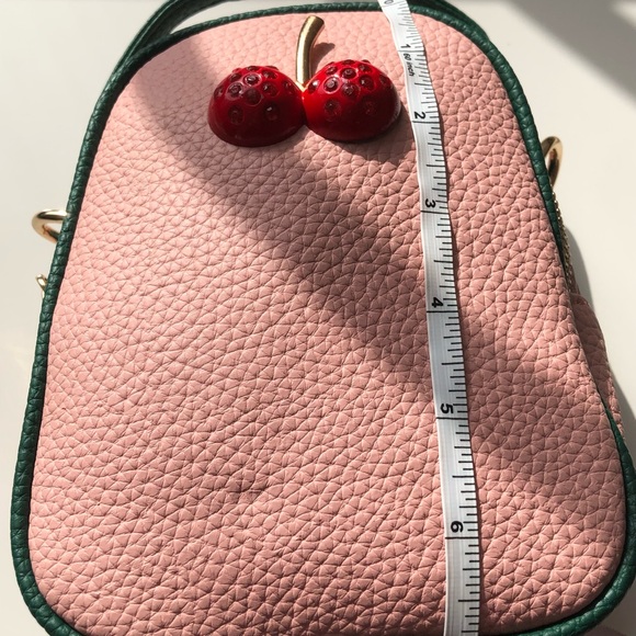 Pink top handle crossbody purse - Picture 2 of 7